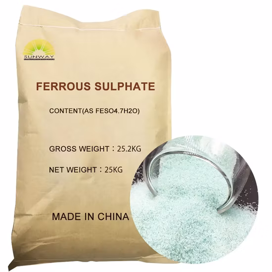 98% CAS 7782-63-0 Ferrous Sulfate Ferrous Sulphate Heptahydrate Iron Sulphate Manufacturer